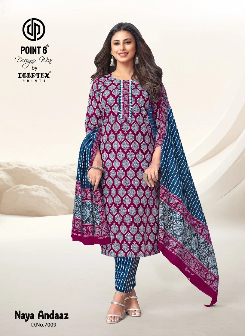 Deeptex Naya Andaz Vol 7 Cotton Wholesale Readymade Salwar Suit Catalog — Wholesale Readymade Suit, Deeptex wholesale from Surat — view 10
